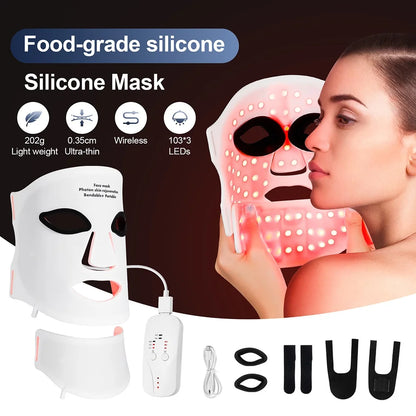 Lumfera™ 7-Color LED Photon Face & Neck Mask — 
Professional Skin Rejuvenation Therapy