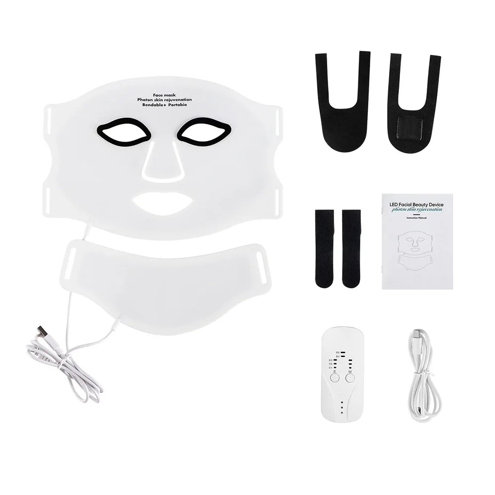 Lumfera™ 7-Color LED Photon Face & Neck Mask — 
Professional Skin Rejuvenation Therapy