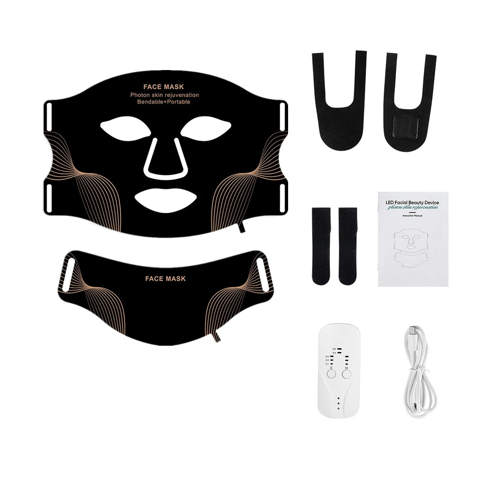 Lumfera™ 7-Color LED Photon Face & Neck Mask — 
Professional Skin Rejuvenation Therapy